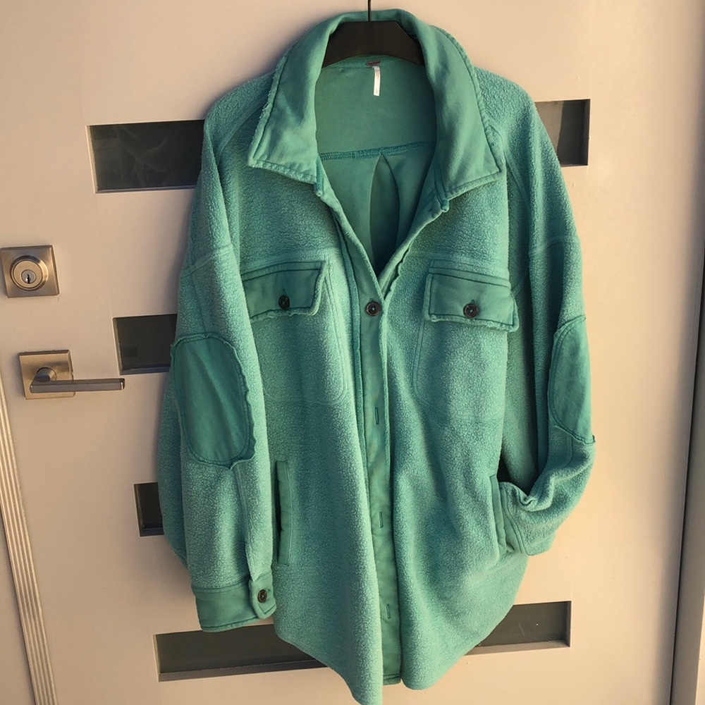 Free People Oversized Button Down Shirt/Jacket